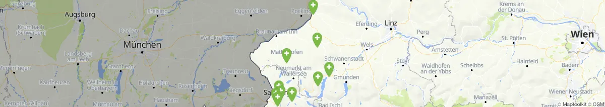 Kartenansicht für Apotheken-Notdienste in der Nähe von Burgkirchen (Gemeinde, Oberösterreich) (90)
